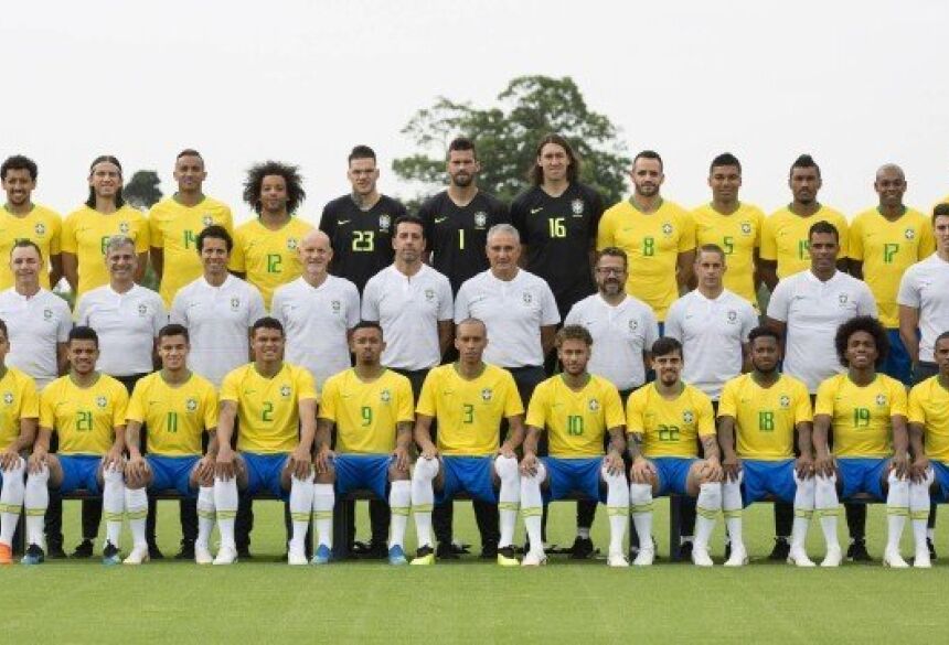 Foto oficial da seleção brasileira Foto: Lucas Figueiredo / CBF