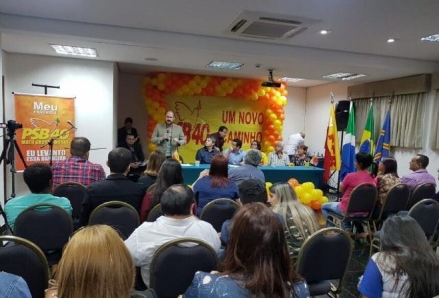 Em votação, convencionais do PSB aprovaram por unanimidade aliança com o PSDB e apoio à reeleição de Reinaldo Azambuja. (Foto: Anahi Gurgel)