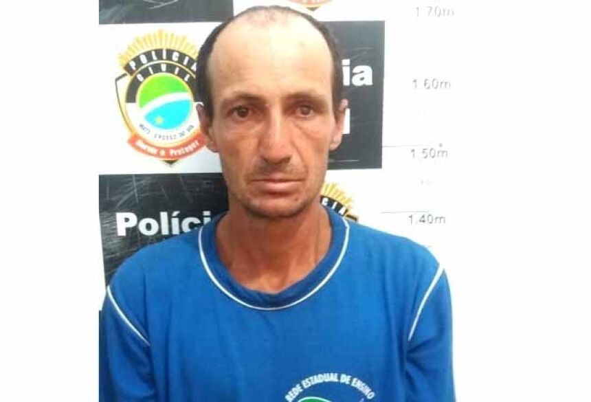 Homem acabou preso pelo crime em assentamento - Crédito: Osvaldo Duarte/Dourados News