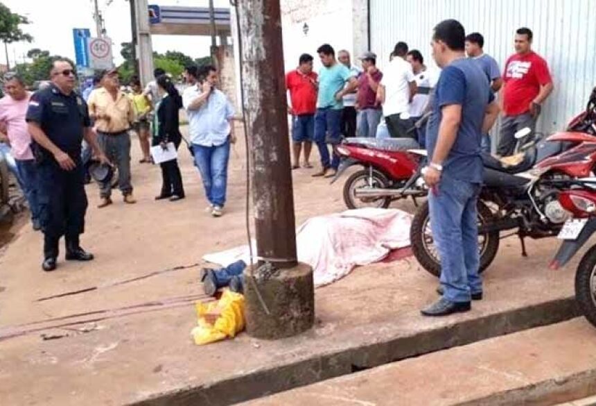Comerciante brasileiro executado nesta tarde em Pedro Juan Caballero (Foto: Direto das Ruas)