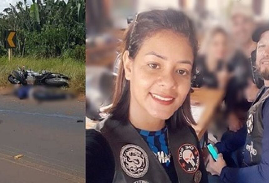Elaine morreu no local do acidente Joacir no hospital regional de Ponta Porã