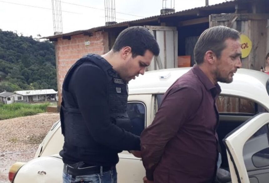 Suspeito foi preso nesta quarta-feira (29), cinco dias após o crime. Foto: Divulgação/Polícia Civil