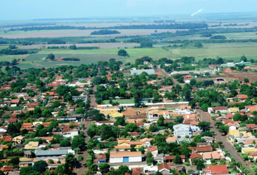 Imagem aérea de Fátima do Sul-MS (google)