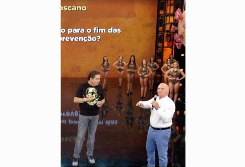 "Domingão do Faustão" é exibido pela primeira vez sem plateia Imagem: Reprodução/TV Globo