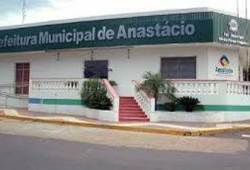 Fachada da Prefeitura de Anastácio. (Foto: Divulgação/Prefeitura) -