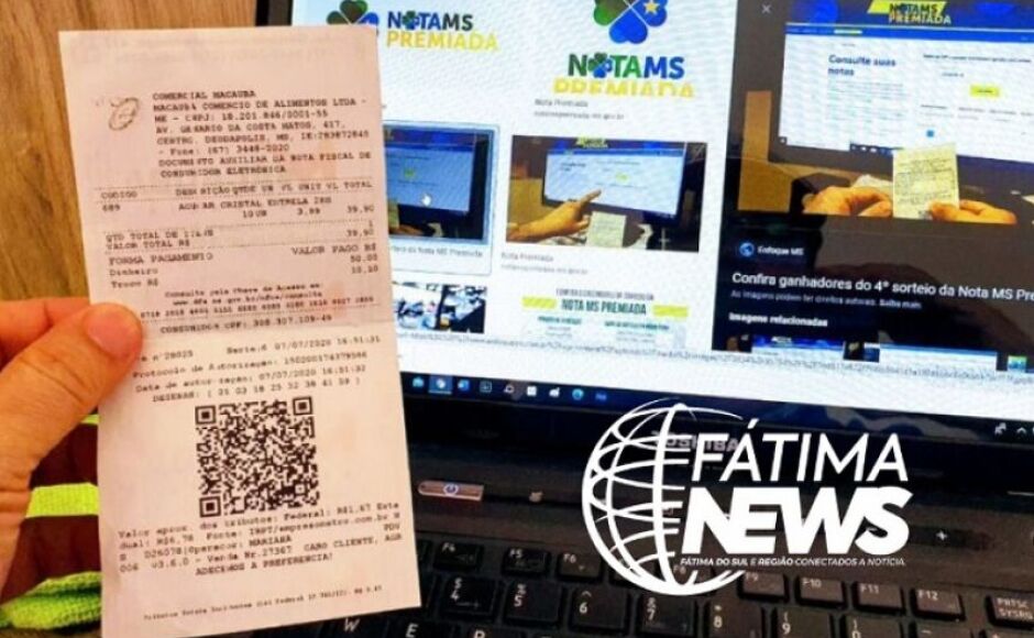 CONFIRA se foi você um dos 355 sortudos do Nota MS Premiada, 03 deles levaram R$ 100 mil cada