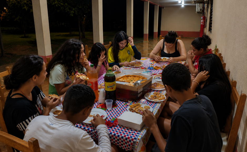 Campanha beneficente transforma pizzas em recursos para revitalização do Lar Ebenezer 