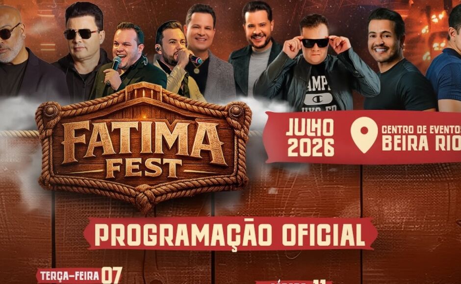 CONFIRA a programação completa do Fátima Fest 2026 em Fátima do Sul