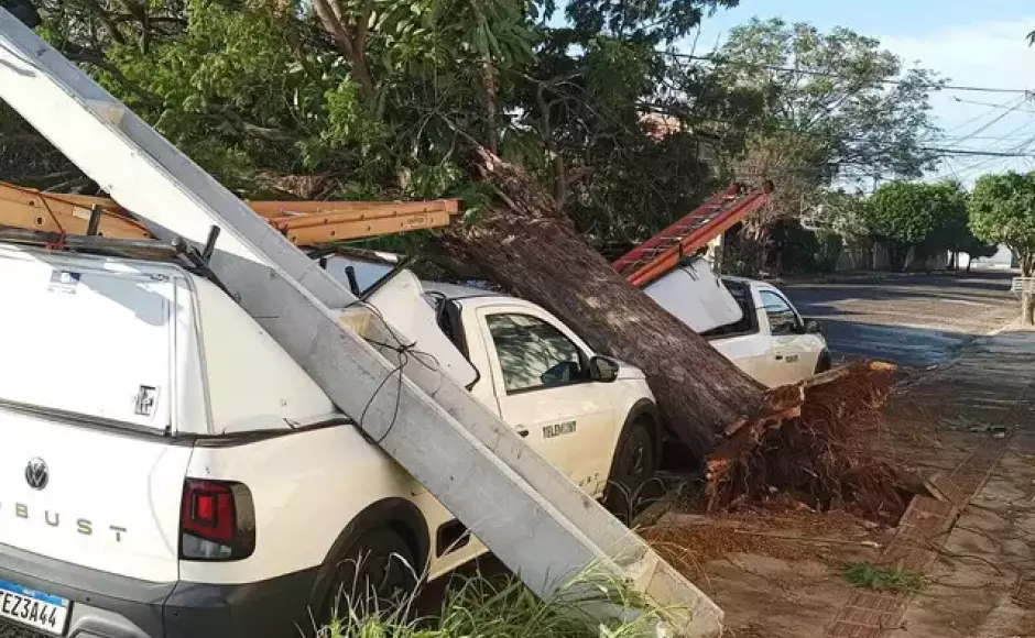 Fatima do Sul e 36 municípios, 3 dias de alerta para tempestades e ventos podem chegar a 100 km/h