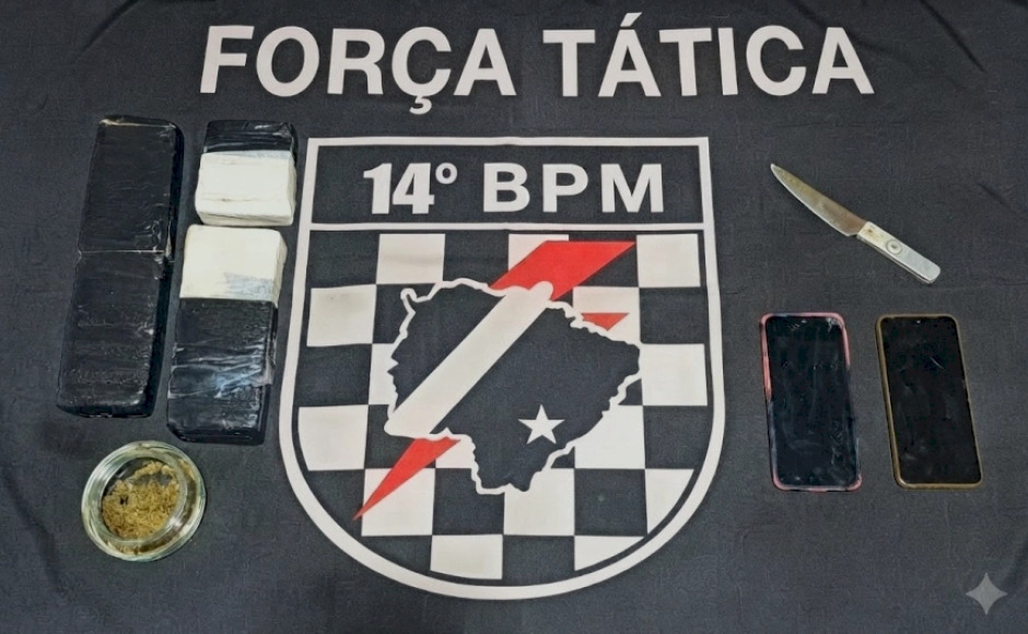 Dupla é flagrada com mais de 1,5 kg de maconha em Glória de Dourados