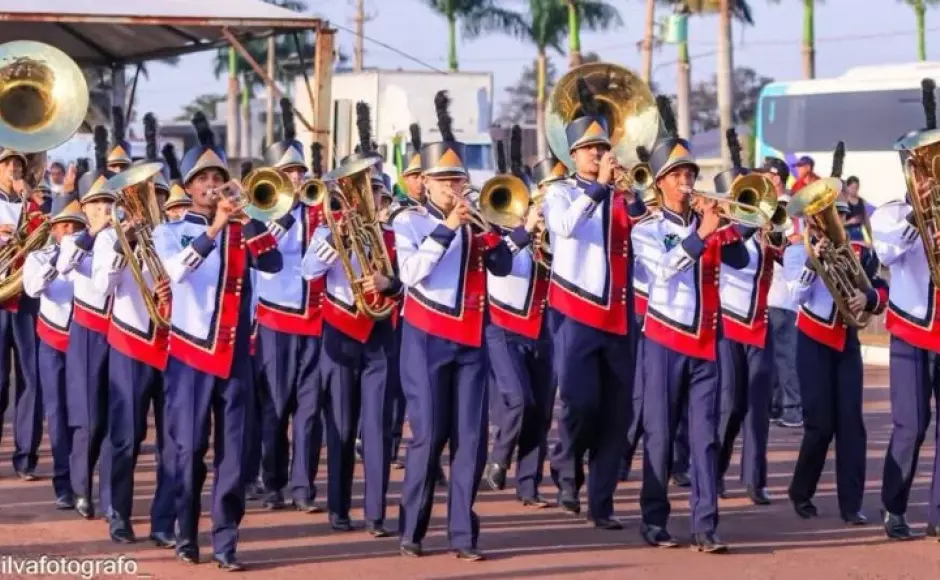 Banda Raio de Luz, de Jateí, é destaque em campeonato estadual com corpo coreográfico e musical