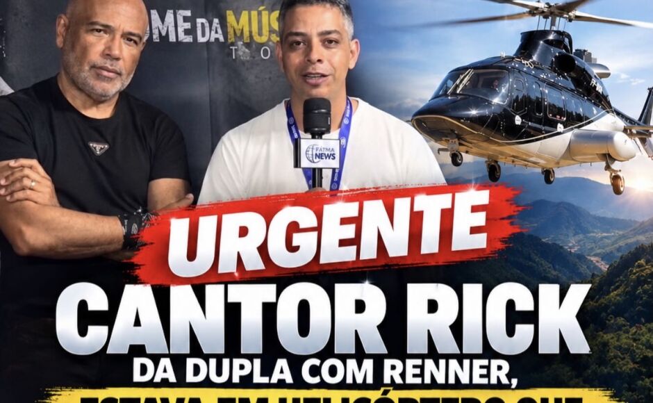 Cantor Rick, da dupla com Renner, estava em helicóptero desaparecido em Santa Catarina