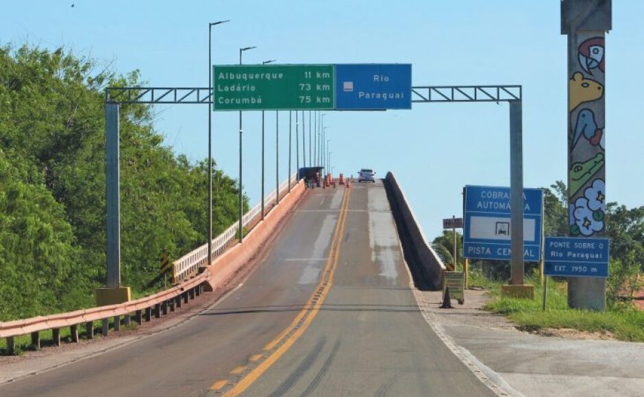 ATENÇÃO: Ponte sobre o Rio Paraguai em Corumbá ficará interditada na próxima quarta-feira