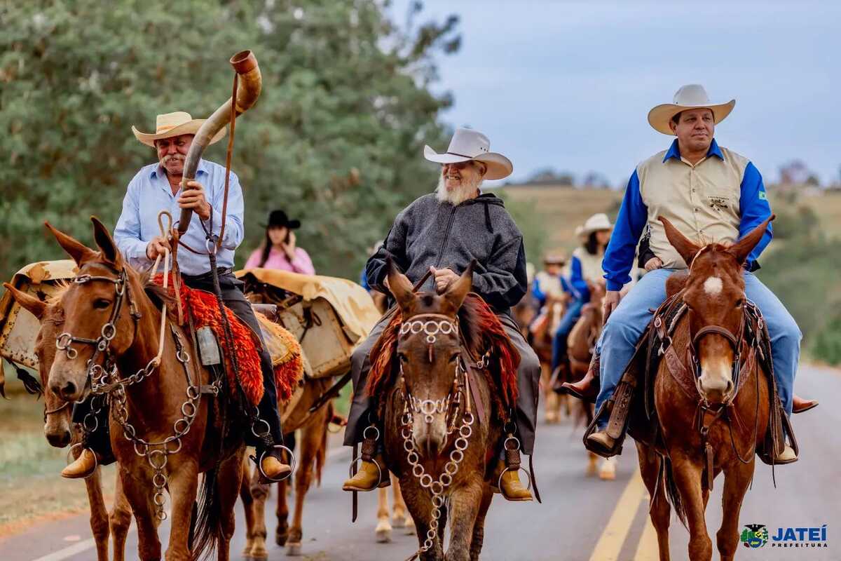 Cavalgada movimenta e celebra tradição na Festa da Fogueira em Jateí ...