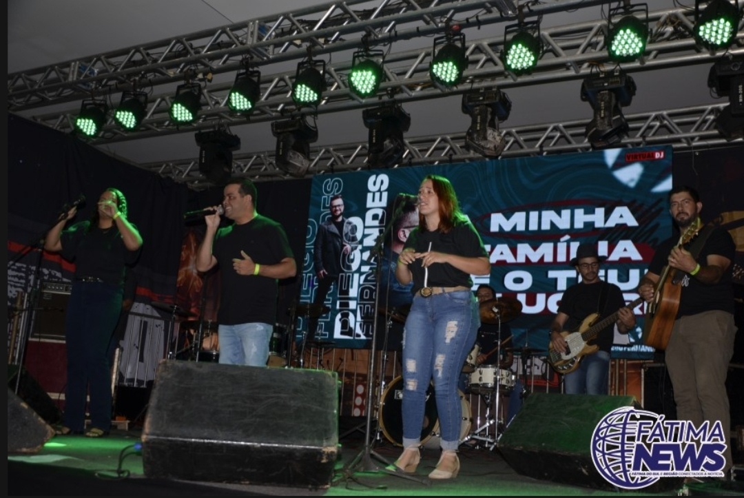 Grupo Jovens em Cristo apresentação de abertura para show do cantor Diego Fernandes