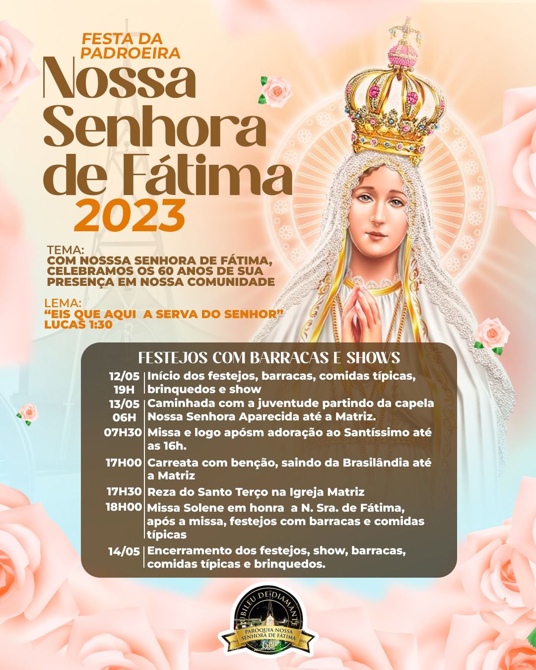 Festa da Padroeira de Fátima do Sul começa nesta sexta e vai até ...
