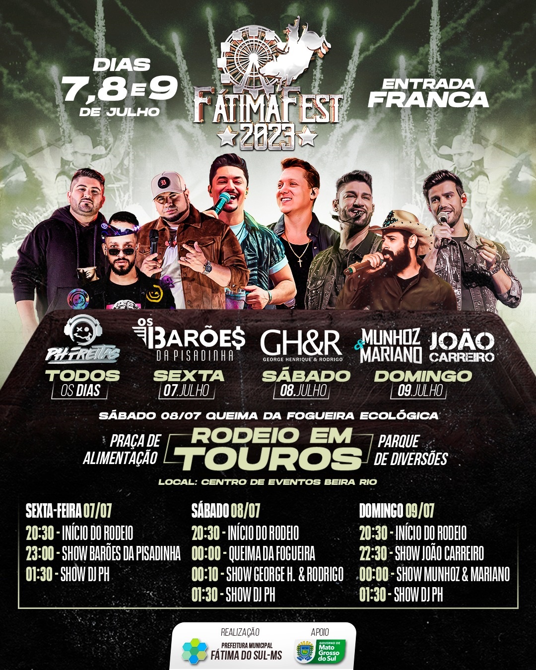SHOWS E RODEIO FÁTIMA FEST 2023
