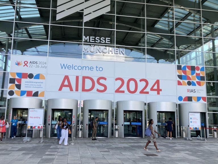 Entrada para a Conferência Mundial sobre AIDS em Munique  pa/dpa