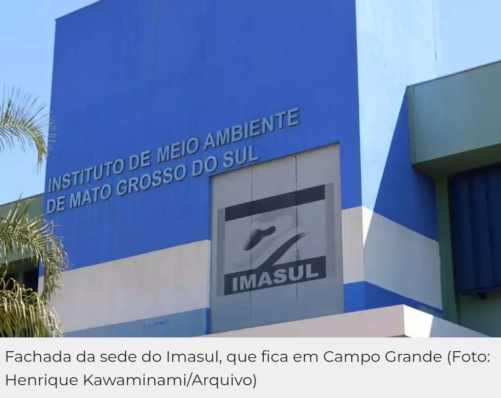 Fachada da sede do Imasul, que fica em Campo Grande 