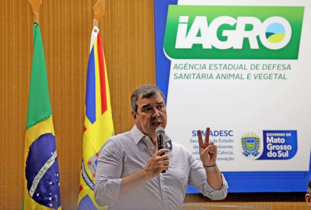 Governador durante discurso na Iagro